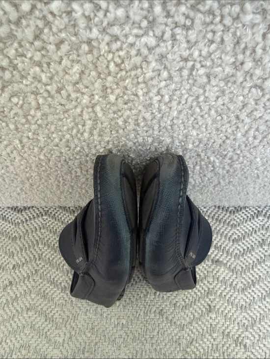 Men’s Prada Saffiano Navy Blue Leather Loafers